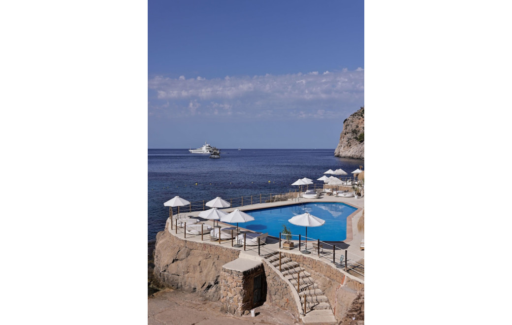 Cliffside beach club overlooking the Mediterranean, Mallorca